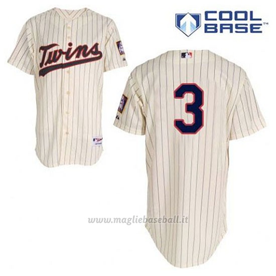 Maglia Baseball Uomo Minnesota Twins Harmon Killebrew 3 Crema Alterner Cool Base